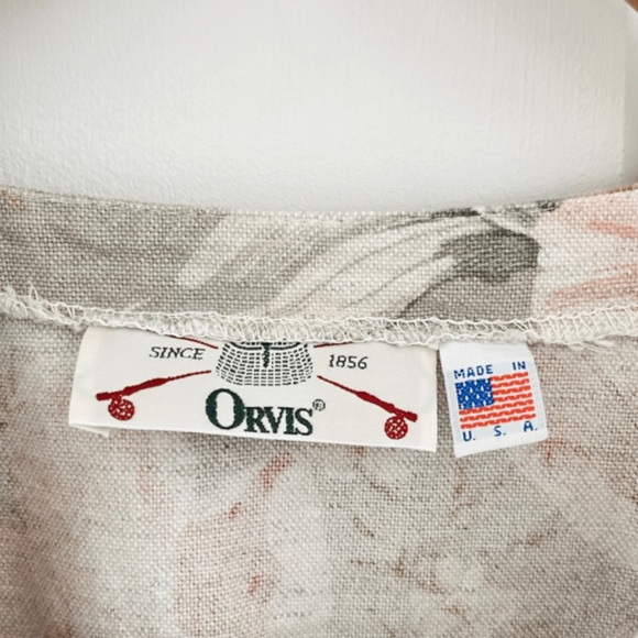 Orvis Vintage Floral Button Vest Canvas Cottagecore Layering Fall Women Medium - Picture 8 of 14